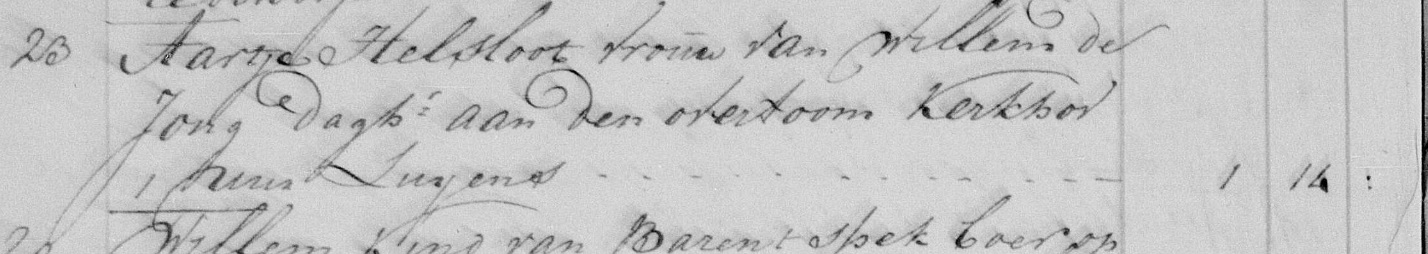 Aaltje Albertse Helsloot 1717 begraafboek