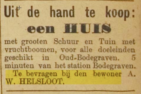 Aart Wouter Helsloot 1882 De Rijnbode 24-12-1915