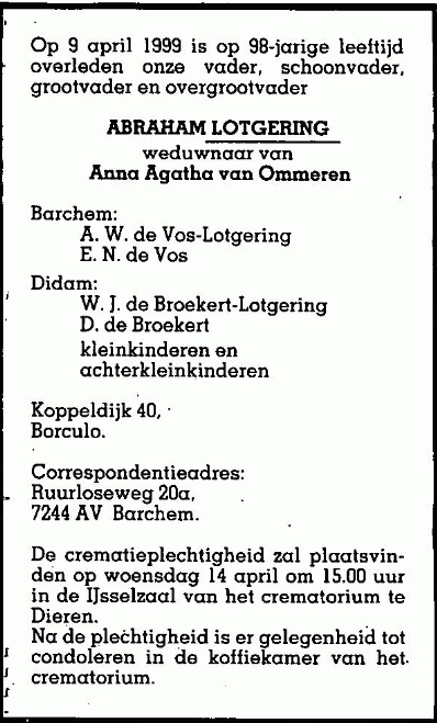 AbrahamLotgering 1900 overlijdensadvertentie