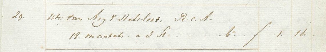 Adrianus van Helslooten 1756 begraafregister