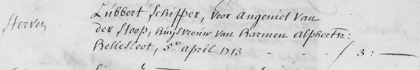 Agnes Stoffels van der Stoop impostboek