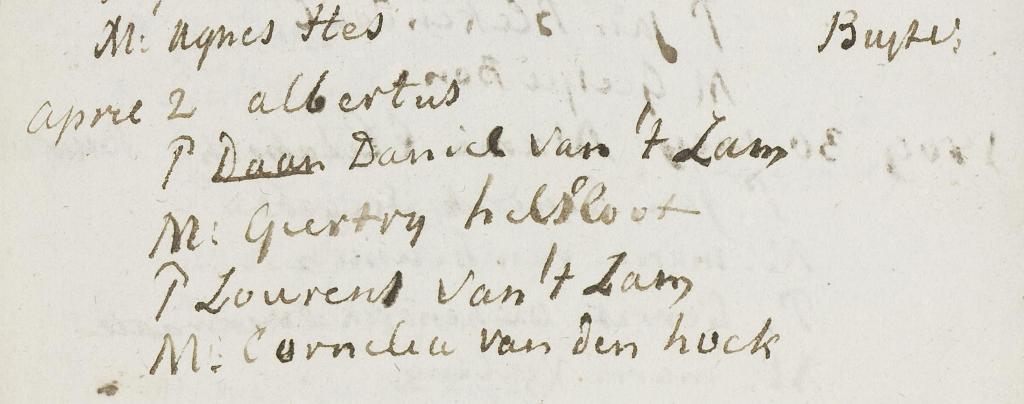 Albertus van ’t Lam 1809 doopboek