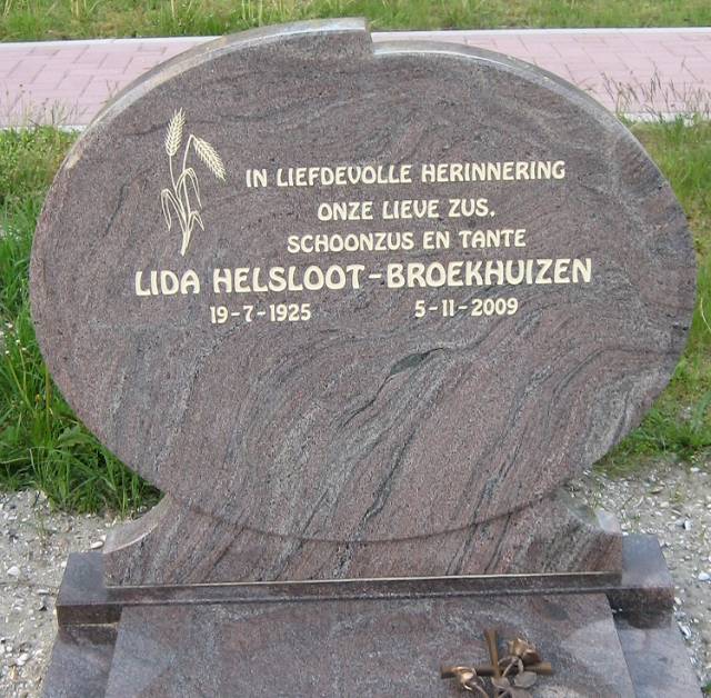 Alida Geertruida Maria Broekhuizen grafsteen