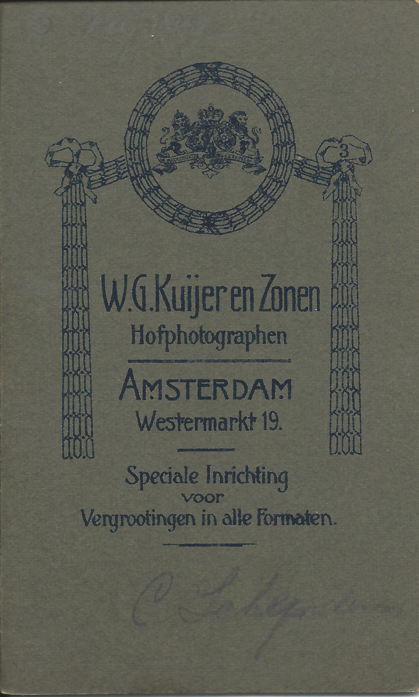 Alie Doorenbosch heilige communie II - achterkant