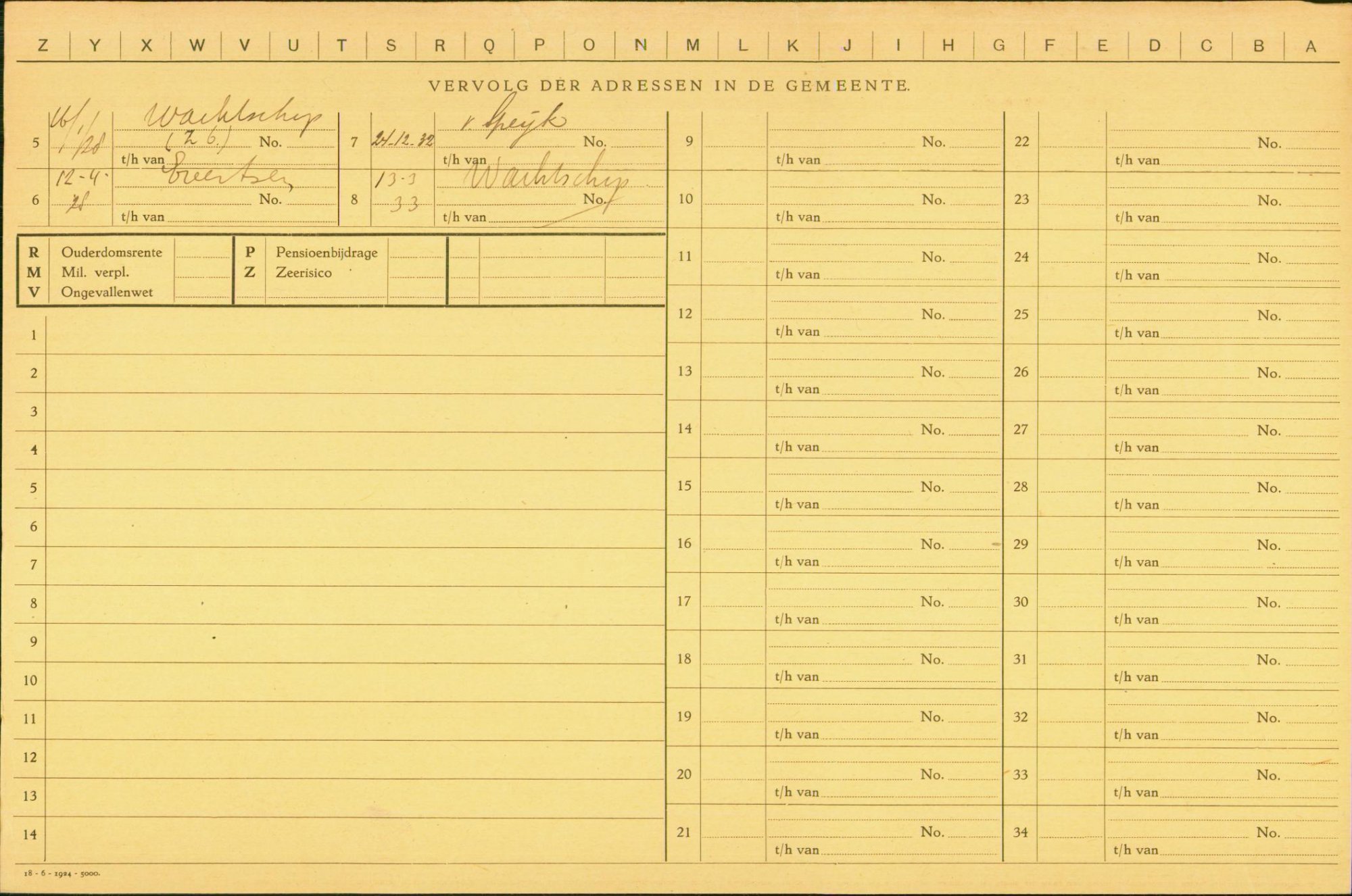 Andries Henri Martin Helsloot 1907 bevolkingsregister II