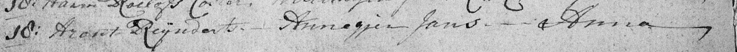 Anna Arents van Oosten 1759 doopboek