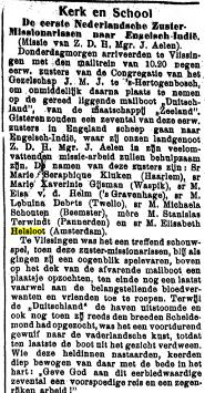 Anna Elisabeth Helsloot 1875 ; De Gelderlander 31-1-1904