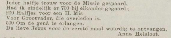 Anna Maria Johanna Helsloot 1901 Maandblad der St. Jozefvereeniging; brief aan de hoofdzelatricen, zelatricen en leden der St. Jozefvereeniging, 1911, 01-03-1911