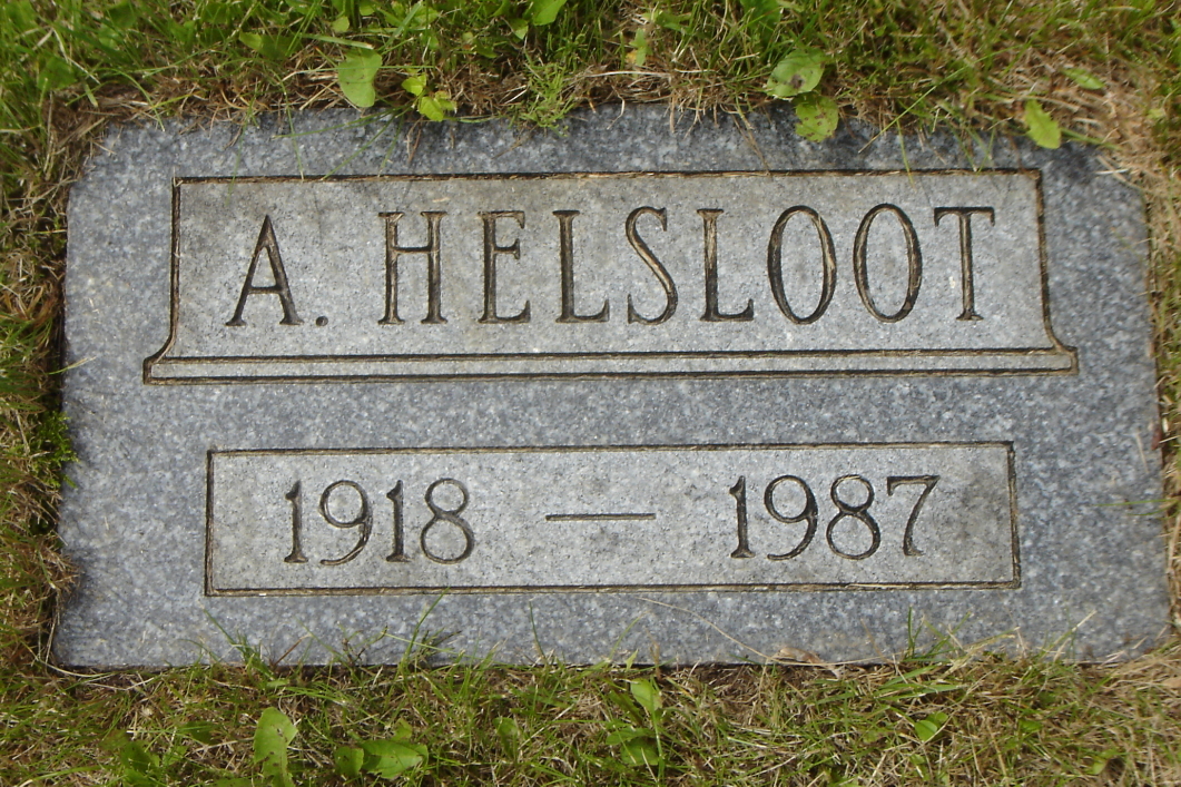 Anne Helsloot 1918 grafsteen