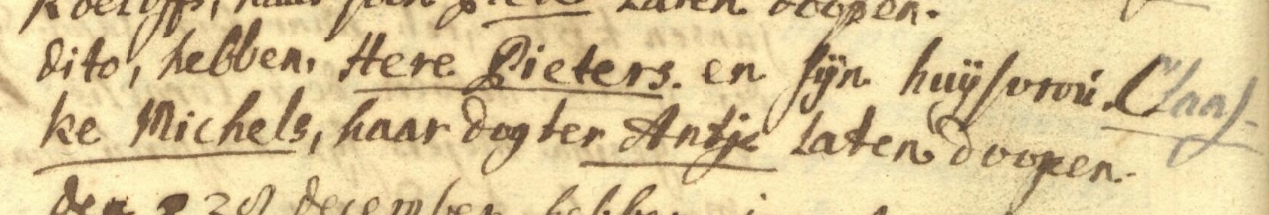 Annegien Heres doopboek