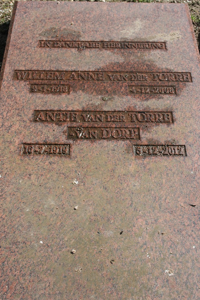 Annie van Dorp grafsteen
