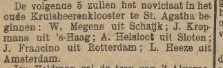 Antonius Helsloot 1901 ; Udensche Courant, 15 juli 1922