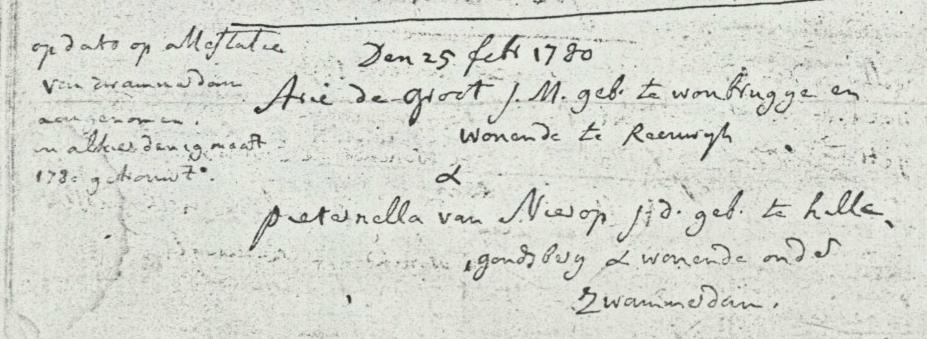 Arie de Groot x Pieternella van Nierop trouwboek