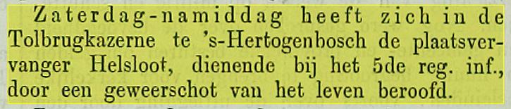 Arnoldus Bernardus Helsloot 1848 ; Leidsch Dagblad 08-11-1876