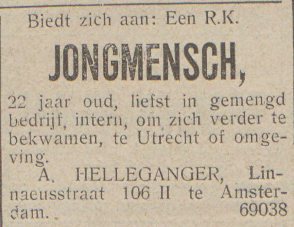 Augustus Hermanus Helleganger 1903 De vee- en vleeschhandel; weekblad voor veehandelaren, slagers, exporteurs enz., jrg 10, 1925, no 45, 02-10-1925