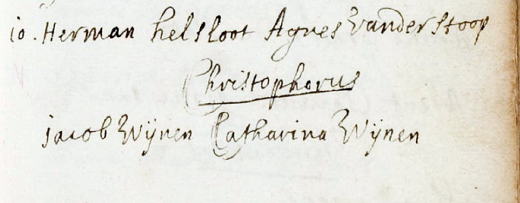 Klik voor foto in apart venster christophorus_hermans_helsloot_1693_doopakte.jpg
