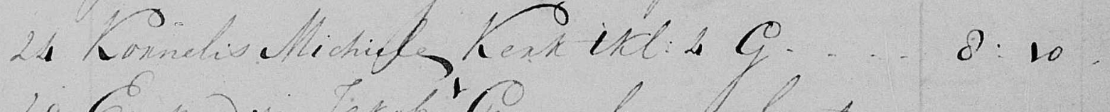 Cornelis Michielen begraafboek