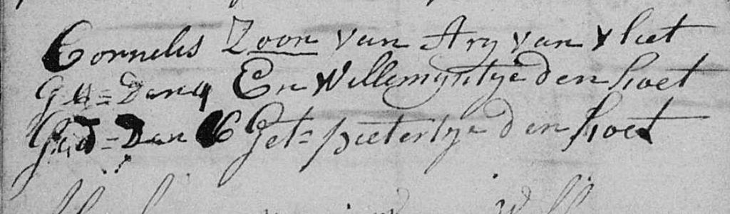 Cornelis van Vliet1796 doopboek