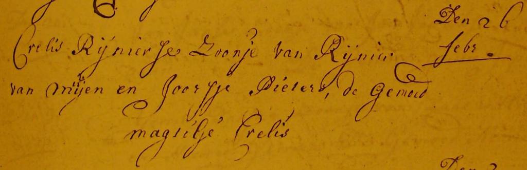 Crelis Rijnierse van Muijen doopboek