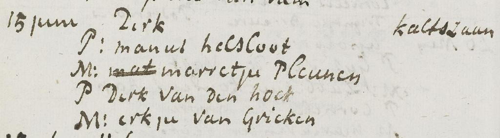 Dirk Helsloot 1807 doopboek