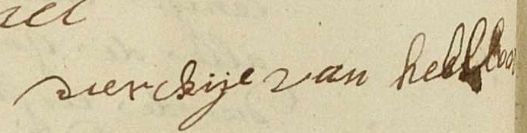 Dirkje Jans Helsloot ca1715 handtekening