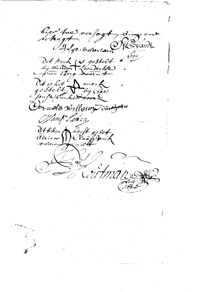 Elisabeth Adriaans Helsloot ca1660 procuratie 1694 II