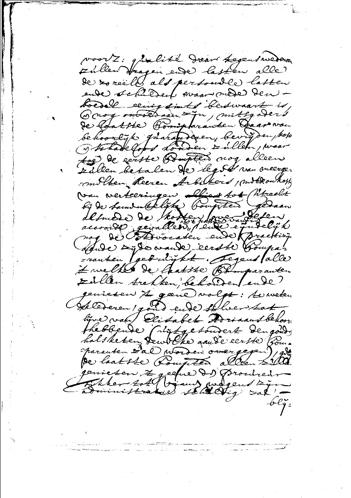 Elisabeth Adriaans Helsloot ca1660 uitkoopakte 1696 IV