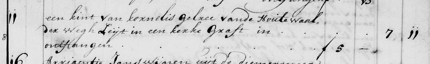Elisabeth Gelre 21-6-1727 begraafboek