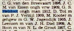 Gerardus Simon Helsloot 1912 overlijdensbericht 17-9-1980