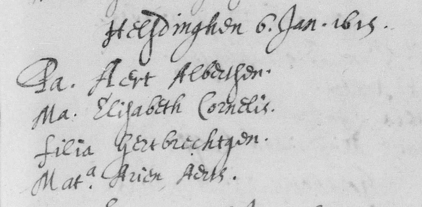 Gertbrechtgen 1615 doopboek
