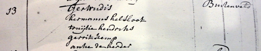 Gertrudis Helsloot 1757 doopboek
