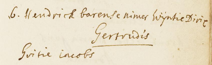 Gertrudis Hendrik Niemer doopboek