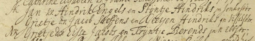 Grietje Jacobs doopboek