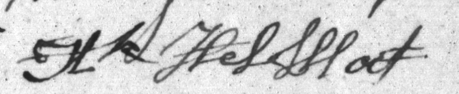 Hendricus Helsloot 1736 handtekening II