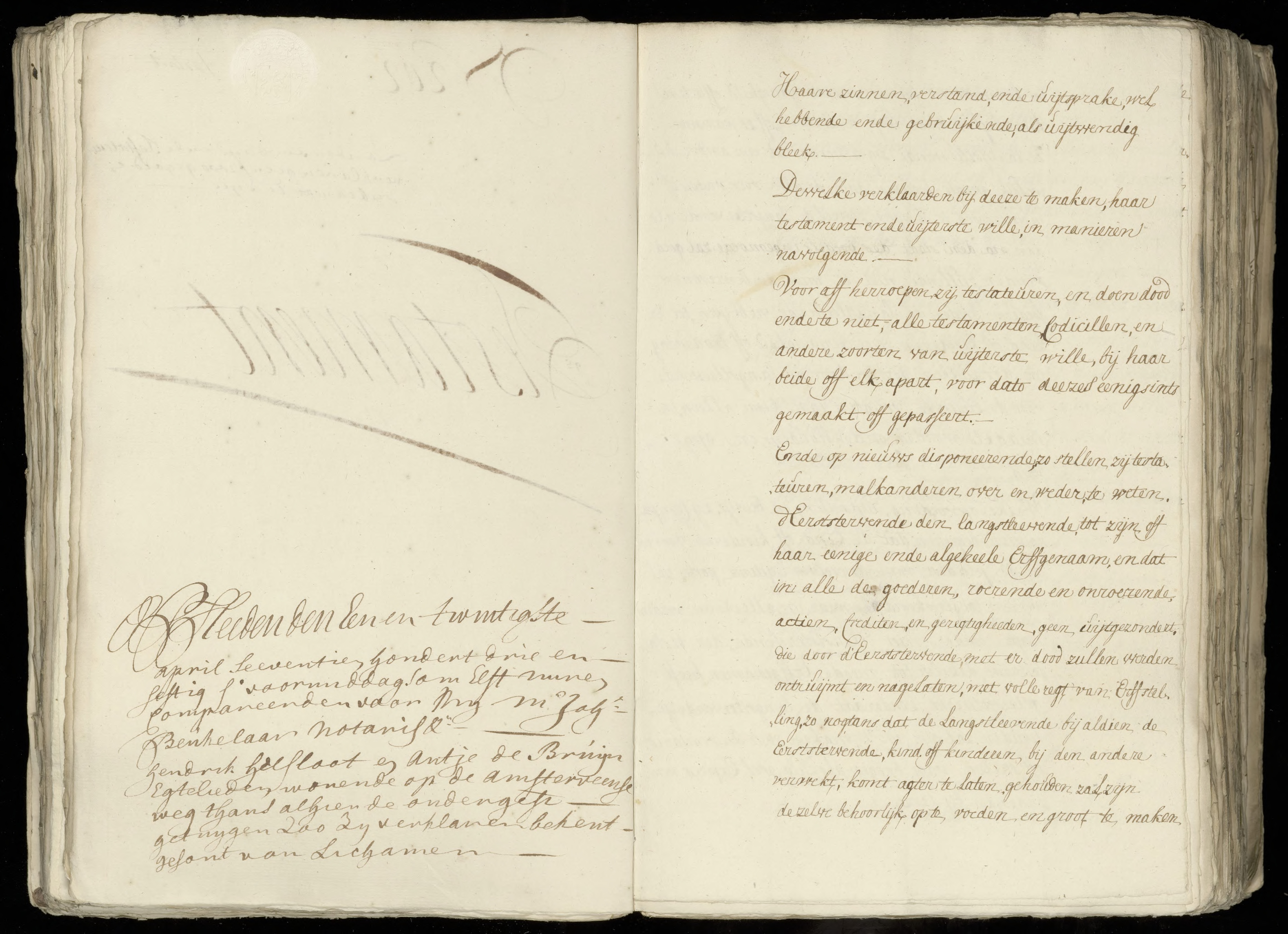 Hendricus Helsloot 1736 x Anna de Bruijn testament 1763 II