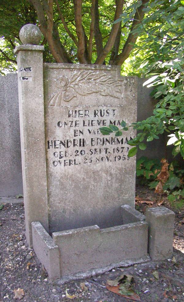 Hendrik Brinkman 1879 grafsteen