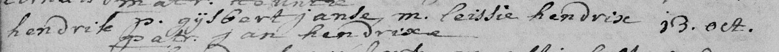 Hendrik de Lange 1685 doopboek