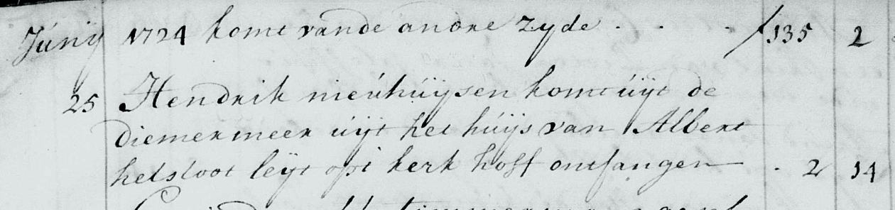 Klik voor foto in apart venster hendrik_nieuwhuijsen_begraafboek_diemen_25_juni_1724.jpg