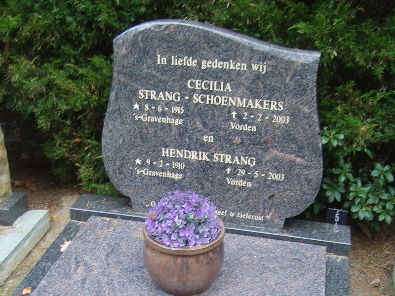 Hendrik Strang grafsteen