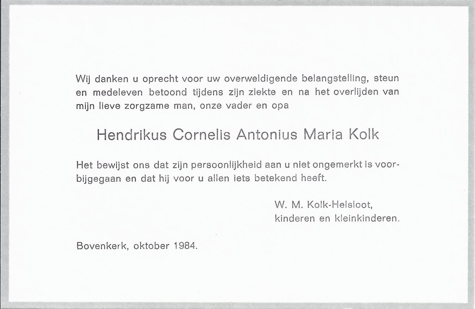 Klik voor foto in apart venster hendrikus_cornelis_antonius_maria_kolk__dankbetuiging.jpg