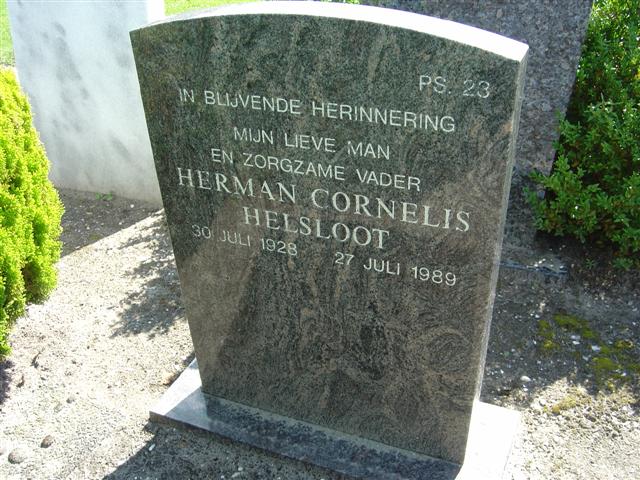 Herman Cornelis Helsloot 1928 grafsteen