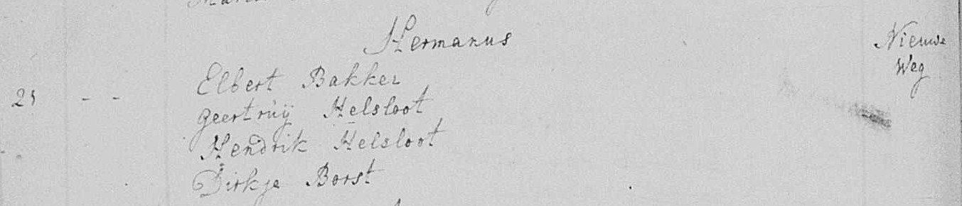 Hermanus Bakker doopboek II