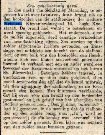 Hermanus Helsloot 1841 brand ; Algemeen Handelsblad 14-9-1911 I