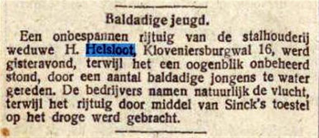 Hermanus Helsloot 1841 De Tijd 20 december 1909