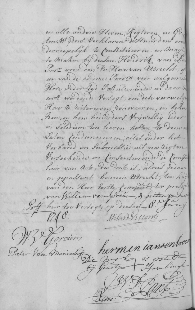 Hermen Janssen Broer huurcontract 1748 VI