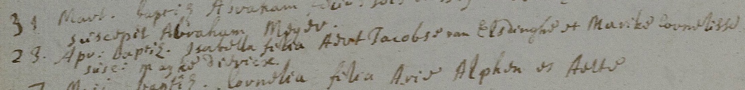Klik voor foto in apart venster isabella_helsloot_1685_doopboek.jpg