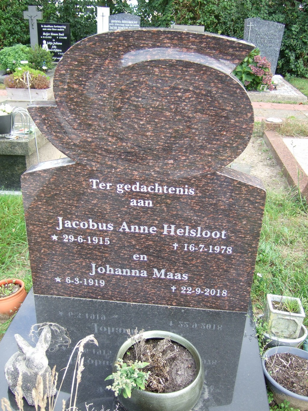 Jacobus Anne Helsloot 1915 grafsteen II