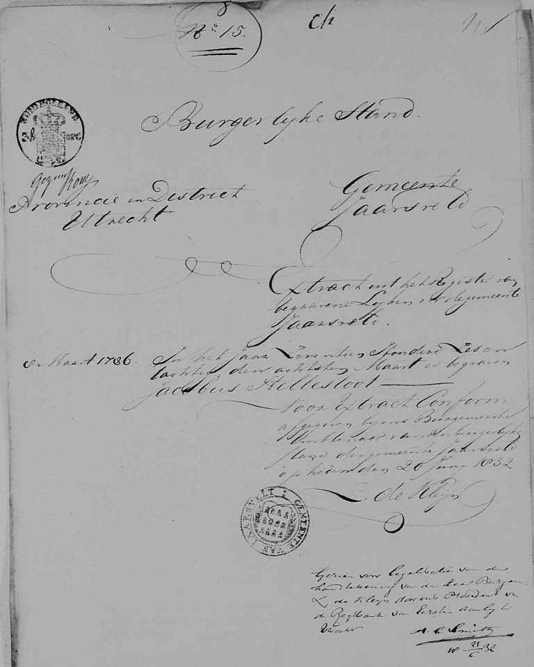 Jacobus Helsloot 1722 begraafextract