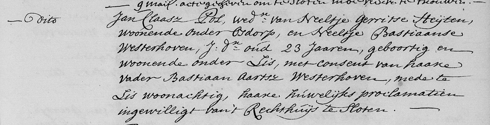 Jan Claassen Pol x Neeltje Bastiaens Westerhoven ondertrouwboek