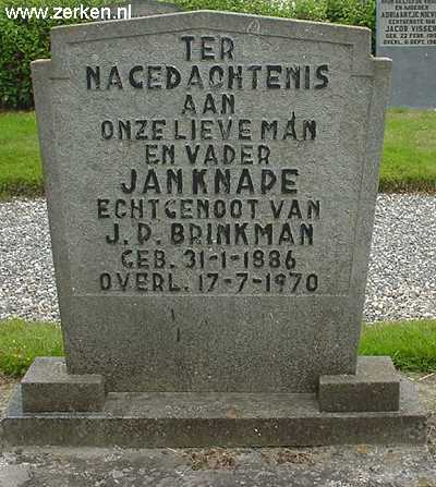 Jan Knape grafsteen